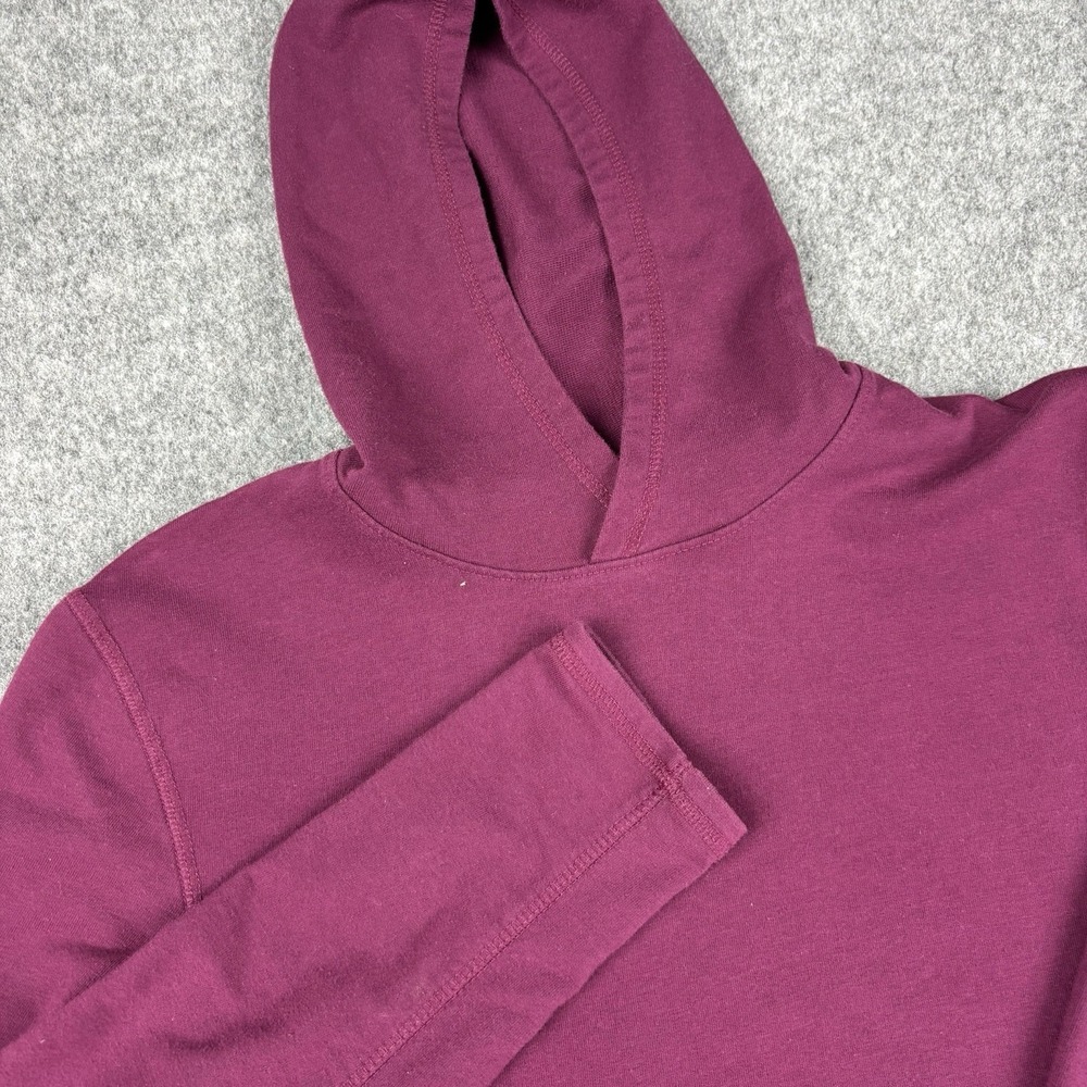 The North Face Hoodie Mens Small Pullover‎ Burgundy Sweatshirt Casual Activewear